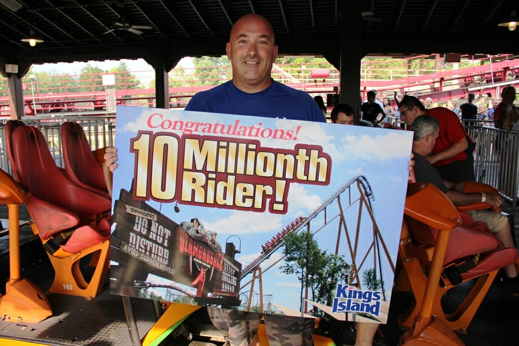 Diamondback Gives it’s 10 Millionth Ride at Kings Island