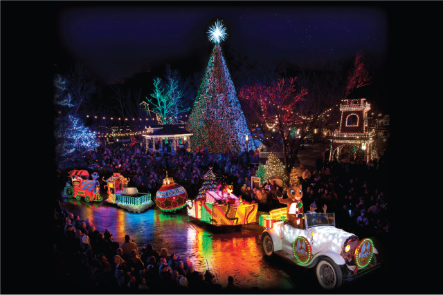 Silver Dollar City’s An Old Time Christmas Features Christmas In Midtown Light Spectacular, 6.5 Million Lights, Light Parade & Time Traveler