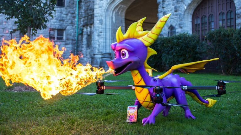 Activision Unveils Life-Sized Fire-Breathing Spyro Drone To Promote New Spyro Game