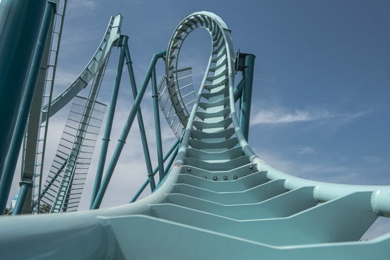 VIDEO: Emperor Dive Coaster At SeaWorld San Diego
