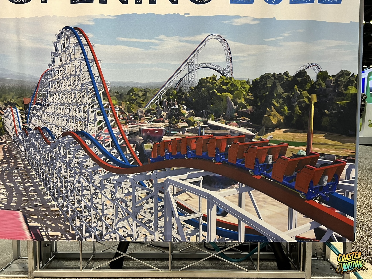 First Look at ArieForce One RMC Roller Coaster Coming To Fun Spot