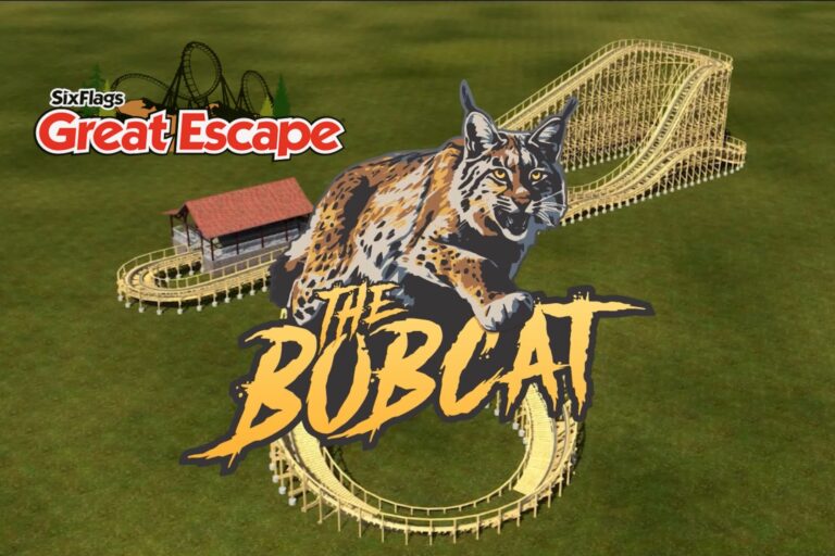 The Bobcat Wooden Coaster Coming To Six Flags Great Escape in 2024