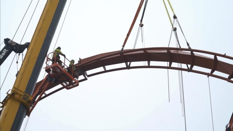 Dorney Park Completes Thrilling Milestone in Iron Menace Construction