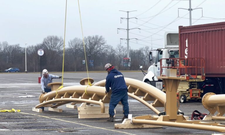 Roller Coaster Track Arrives At Kings Island