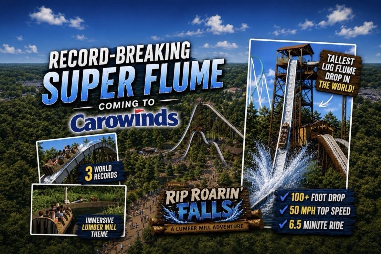 World’s Tallest Log Flume Coming to Carowinds