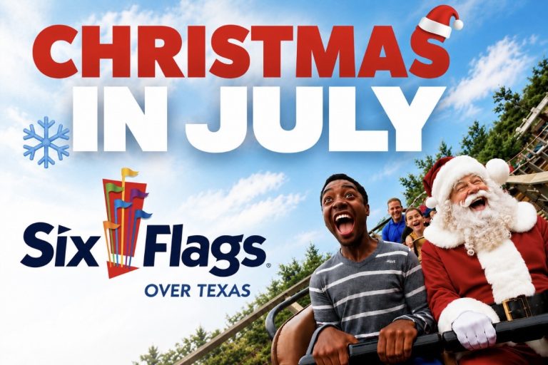 Six Flags Over Texas Launches Christmas in July Ticket Sale